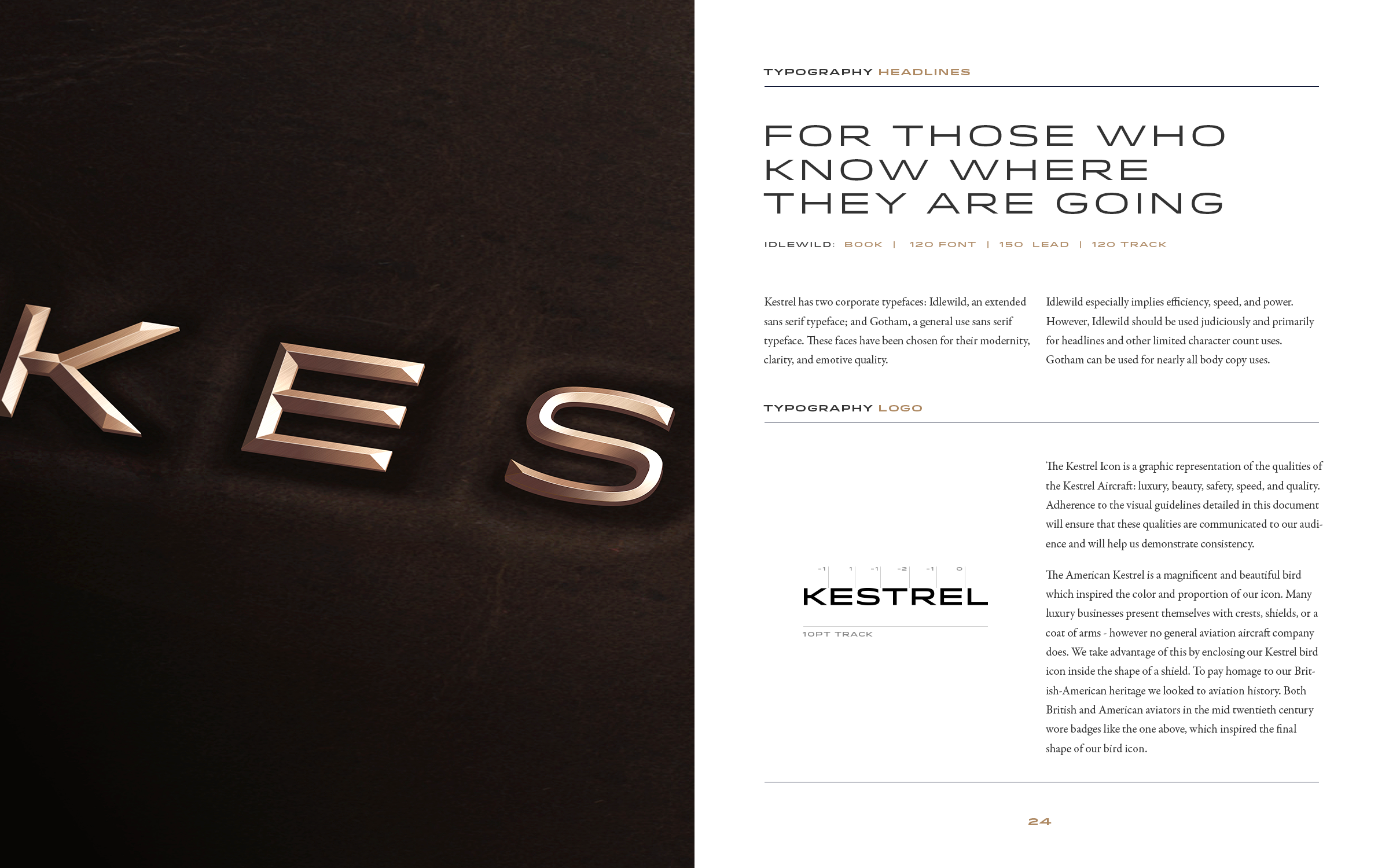 Kestrel Aircraft brand guidelines